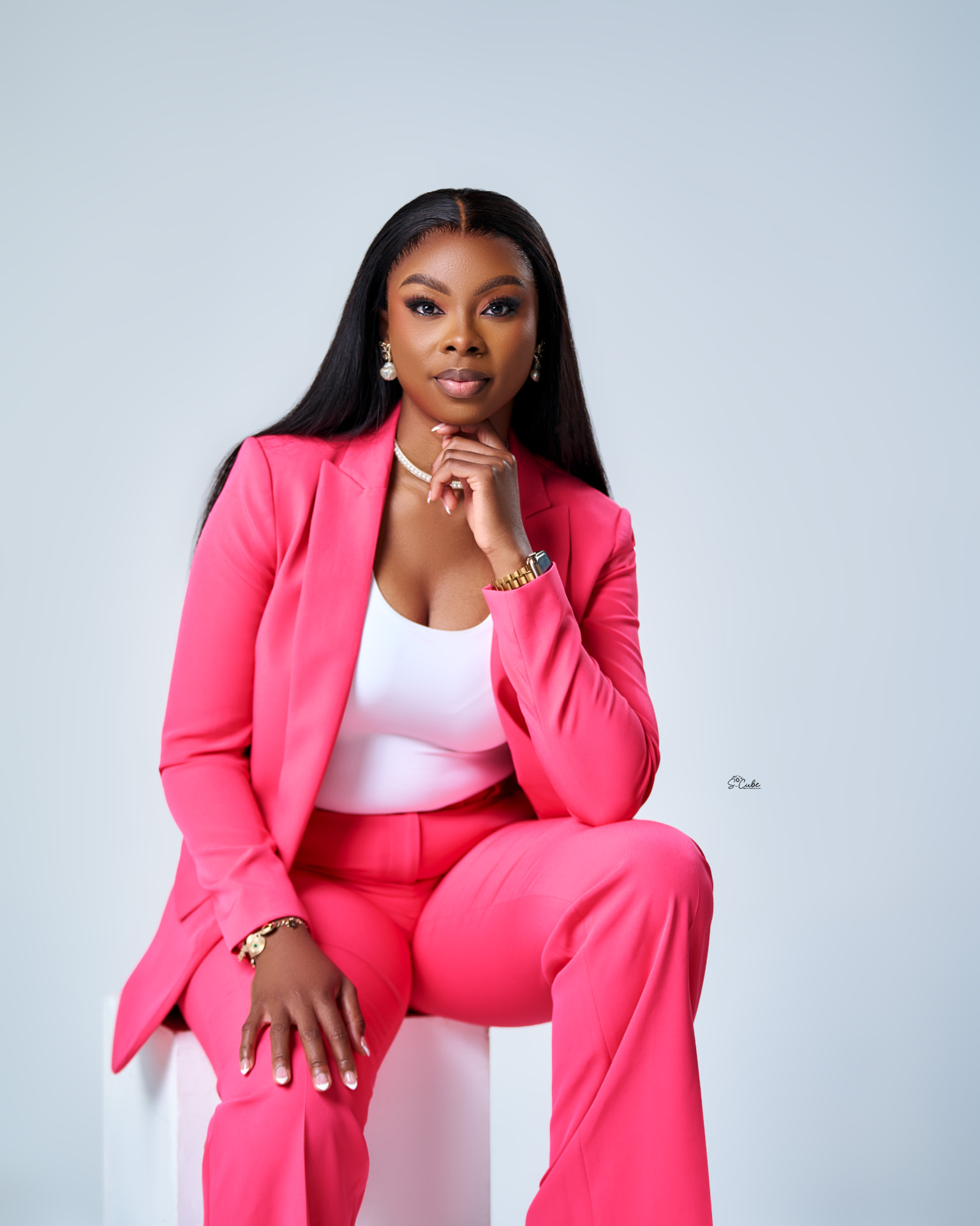 Studio portrait photographed by S-CUBE Nigeria